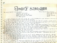 ANGRY SAMOANS Metal Mike Scrapbook 1980 – P.J. Galligan on Lead Guitar Page 31